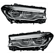 SET-H57354836161-A Driver and Passenger Side LED Headlight, With bulb(s), Clear Lens, Sedan