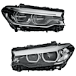SET-H57354836161-B Driver and Passenger Side LED Headlight, With bulb(s), Clear Lens, Sedan