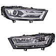 SET-H57354841061-A Driver and Passenger Side Halogen/LED Combo Headlight, With bulb(s), Clear Lens