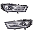 SET-H57354841061-B Driver and Passenger Side Halogen Headlight, With bulb(s), Clear Lens