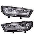 SET-H57354841101-A Driver and Passenger Side LED Headlight, With bulb(s), Clear Lens