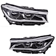 SET-H57354854161 Driver and Passenger Side LED Headlight, With bulb(s), Clear Lens