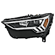 SET-H57354870121 Driver and Passenger Side LED Headlight, With bulb(s)