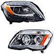 SET-H57354878161-B Driver and Passenger Side Halogen/HID Combo Headlight, With bulb(s)