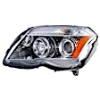 SET-H57354878161-B Driver and Passenger Side Halogen/HID Combo Headlight, With bulb(s)