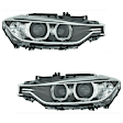 SET-H57354983261-A Driver and Passenger Side HID/Xenon Headlight, Without bulb(s), Clear Lens