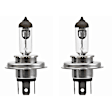 2005 Jeep Grand Cherokee - Driver and Passenger Side Halogen H4 Headlight Bulb, Bulb H4 12V 100/55W P43T T4.625 (2), High Beam or Low Beam, Set of 2