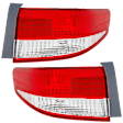 Driver and Passenger Side, Outer Halogen Tail Light, Without bulb(s), OE Replacement
