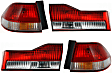 Driver and Passenger Side, Inner and Outer Halogen Tail Light, With bulb(s), OE Replacement