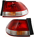 Driver and Passenger Side, Outer Halogen Tail Light, With bulb(s), OE Replacement