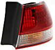 Driver and Passenger Side, Outer Halogen Tail Light, With bulb(s), OE Replacement