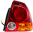 Driver and Passenger Side Halogen Tail Light, With bulb(s), OE Replacement