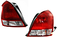 Driver and Passenger Side Halogen Tail Light, With bulb(s), OE Replacement