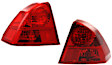 Driver and Passenger Side, Outer Halogen Tail Light, With bulb(s), OE Replacement