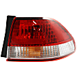 Passenger Side, Inner and Outer Halogen Tail Light, With bulb(s), OE Replacement