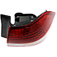 Passenger Side, Inner and Outer Halogen Tail Light, With bulb(s), OE Replacement