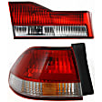 2001-2002 Honda Accord - Driver Side, Inner And Outer Halogen Tail Light, With bulb(s), OE Replacement