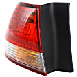 2001-2002 Honda Accord - Driver Side, Inner And Outer Halogen Tail Light, With bulb(s), OE Replacement