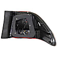 2001-2002 Honda Accord - Driver Side, Inner And Outer Halogen Tail Light, With bulb(s), OE Replacement