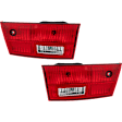 Driver and Passenger Side, Inner Tail Lights, with Bulbs, Halogen, Mounted on Trunk Lid