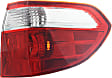 Driver and Passenger Side, Outer Tail Lights, without Bulb, Halogen, Mounts on Body