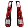 Driver and Passenger Side Tail Lights, With bulb(s), Halogen, For Models Made In Japan, CAPA CERTIFIED