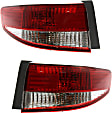 Driver and Passenger Side, Outer Halogen Tail Light, With bulb(s), OE Replacement