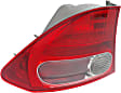 Driver and Passenger Side, Outer Halogen Tail Light, Without bulb(s), OE Replacement