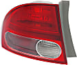 Driver and Passenger Side, Outer Halogen Tail Light, Without bulb(s), OE Replacement