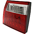 Passenger Side, Inner and Outer Tail Lights, Inner - With bulb(s),  Outer - Without bulb(s), Halogen