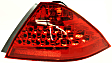 Driver and Passenger Side, Outer Halogen Tail Light, Without bulb(s), OE Replacement