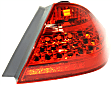 Driver and Passenger Side, Outer Halogen Tail Light, Without bulb(s), OE Replacement