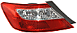 Driver and Passenger Side Halogen Tail Light, Without bulb(s), OE Replacement, Coupe