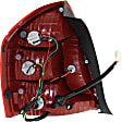 Driver and Passenger Side Halogen Tail Light, With bulb(s), OE Replacement