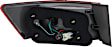 Driver and Passenger Side, Outer Tail Lights, with Bulbs, Halogen