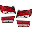 2006-2007 Hyundai Sonata - Driver and Passenger Side, Inner and Outer Halogen Tail Light, With bulb(s), OE Replacement