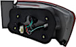 2006-2007 Hyundai Sonata - Driver and Passenger Side, Inner and Outer Halogen Tail Light, With bulb(s), OE Replacement