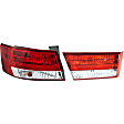 Driver Side, Inner And Outer Halogen Tail Light, With bulb(s), OE Replacement
