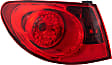 Driver Side, Inner And Outer Halogen Tail Light, With bulb(s), OE Replacement, Sedan