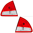 Driver and Passenger Side, Inner Halogen Tail Light, With bulb(s), OE Replacement