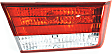 Driver and Passenger Side, Inner Tail Lights, with Bulbs, Halogen, Mounts on Luggage Lid