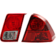 2005 Honda Civic - Passenger Side Halogen Tail Light, With bulb(s), 4-Door Mounts On Luggage Lid, OE Replacement, Sedan