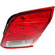 2005 Honda Civic - Passenger Side Halogen Tail Light, With bulb(s), 4-Door Mounts On Luggage Lid, OE Replacement, Sedan
