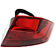 2005 Honda Civic - Passenger Side Halogen Tail Light, With bulb(s), 4-Door Mounts On Luggage Lid, OE Replacement, Sedan