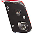 2005 Honda Civic - Passenger Side Halogen Tail Light, With bulb(s), 4-Door Mounts On Luggage Lid, OE Replacement, Sedan