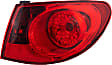 Driver and Passenger Side, Inner and Outer Halogen Tail Light, With bulb(s), OE Replacement, Sedan