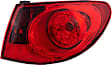 Passenger Side, Inner and Outer Halogen Tail Light, With bulb(s), OE Replacement, Sedan