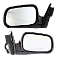 Coupe Driver and Passenger Side Mirror, Power Adjust, Non-Heated, Manual Folding, Paintable, No Signal Light, No Memory, No Puddle Light, No Auto-Dim, No Blind Spot Feature
