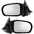 2002 Honda Civic - Coupe Driver and Passenger Side Mirror, Manual Adjust, Non-Heated, Non-Folding, Textured Black, No Signal Light, Without Memory Recall, No Puddle Light, No Auto-Dimming, No Blind Spot Feature