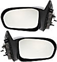 Sedan Driver and Passenger Side Mirror, Power Adjust, Non-Heated, Non-Folding, Paintable, No Signal Light, No Memory, No Puddle Light, No Auto-Dim, No Blind Spot Feature